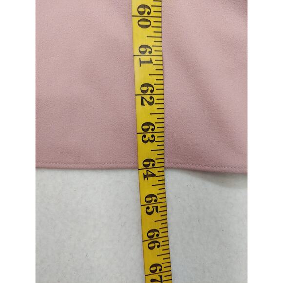 XSCAPE 14 1x plus pink Allison Scuba Crepe Ruffle Cutout Maxi Formal Dress B118 - Picture 9 of 12